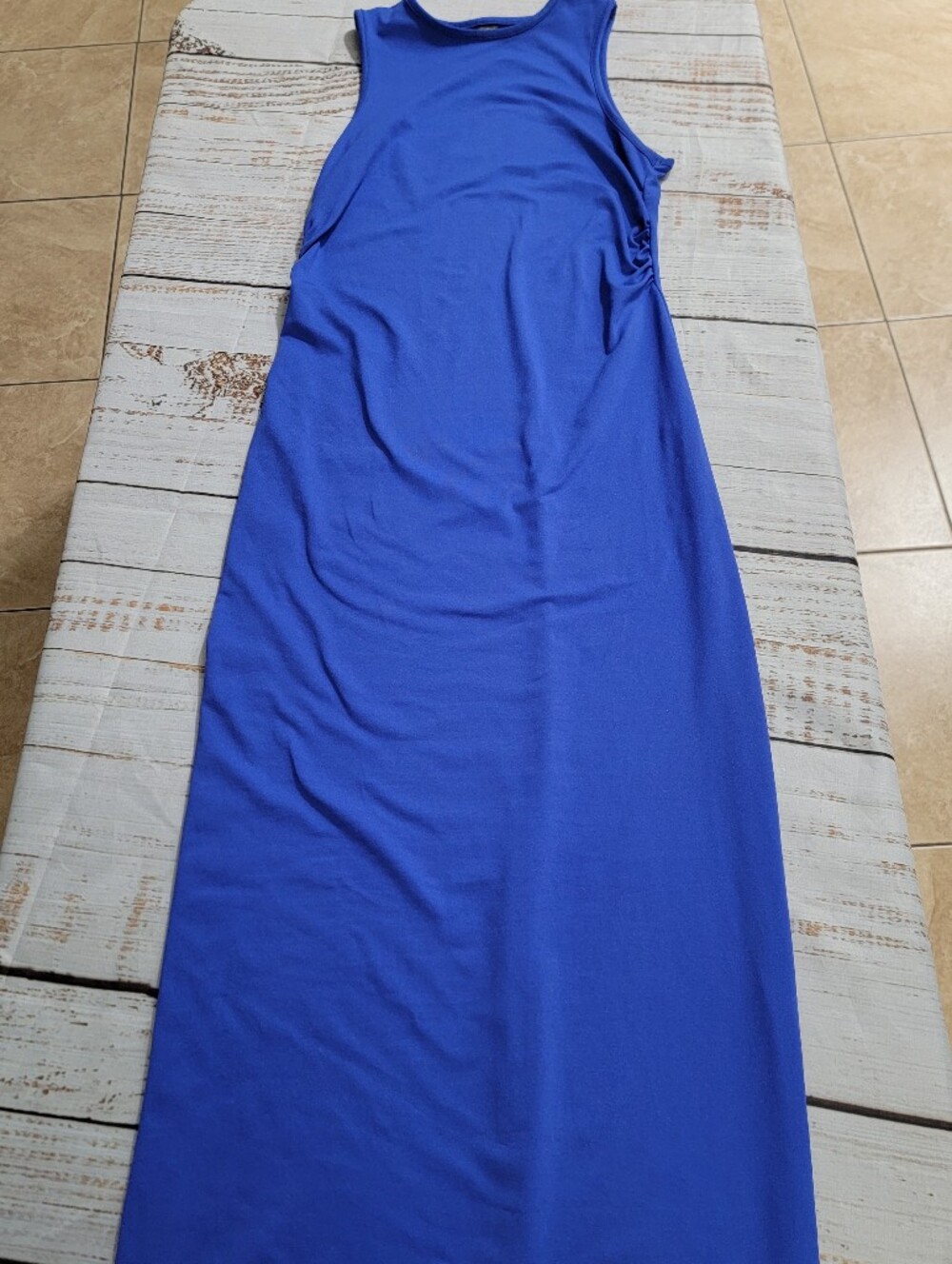 SHEIN Electric Blue Sleeveless Dress 50 In Long